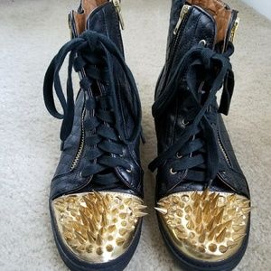 Jeffrey Campbell Spiked Sneakers, Size 10